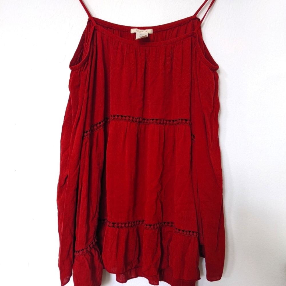 Nicolette Boho  Bohemian Women's Cold shoulder Flowy Top SZ M